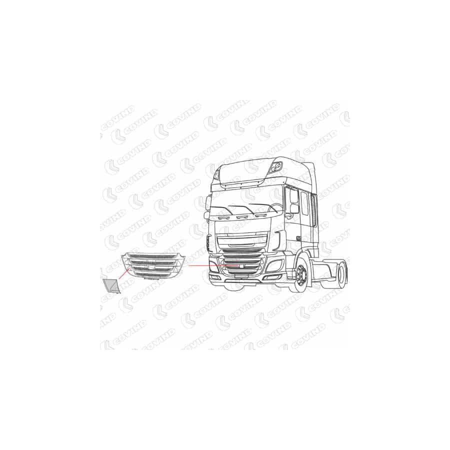 Covind Xf6/152 Cover, Radiator Grille