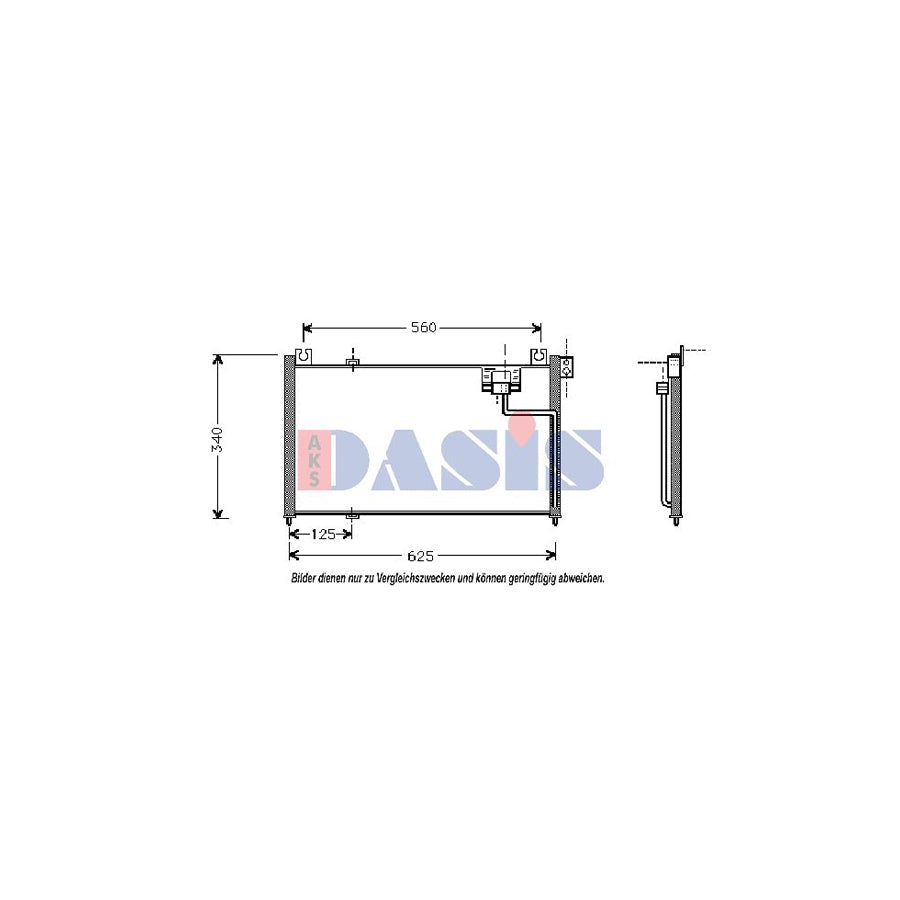 AKS Dasis 128095N Fan, A / C Condenser