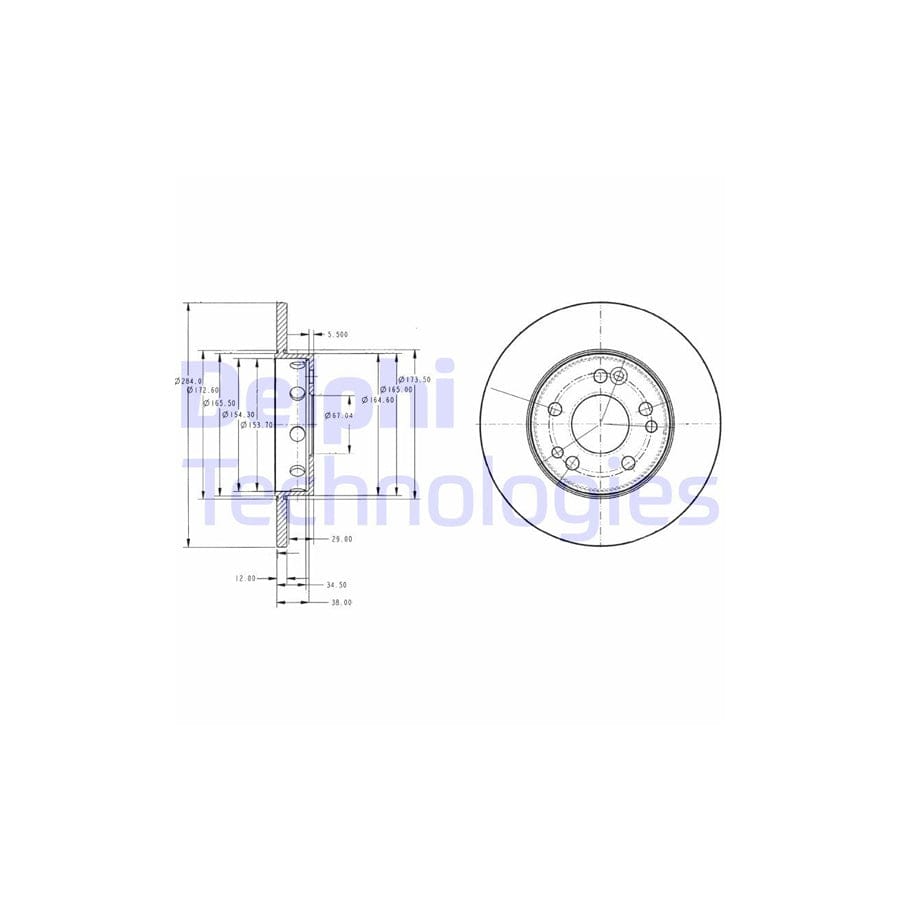 Delphi Bg2314 Brake Disc