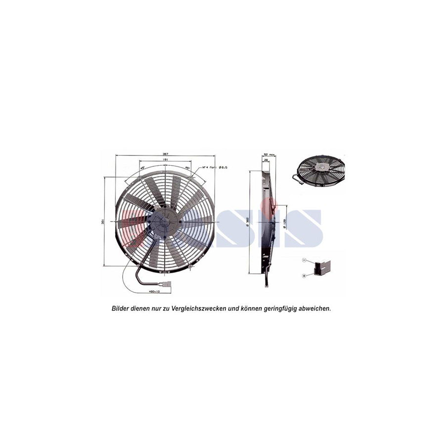 AKS Dasis 870024N Fan, Radiator
