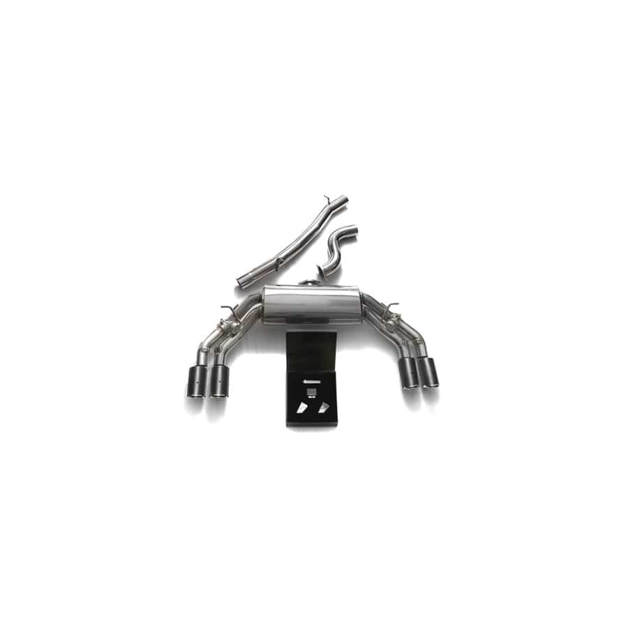 Armytrix AU8SS-QC11 Valvetronic Exhaust System Audi TTS Quattro MK3 8S 2.0 TFSI 2015-2021 with Quad Carbon Fiber 3.5"