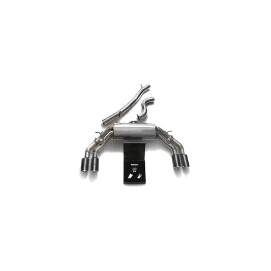 Armytrix AU8SS-QC11 Valvetronic Exhaust System Audi TTS Quattro MK3 8S 2.0 TFSI 2015-2021 with Quad Carbon Fiber 3.5"