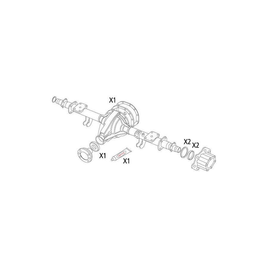 Corteco 19536195 Gasket Set, Differential