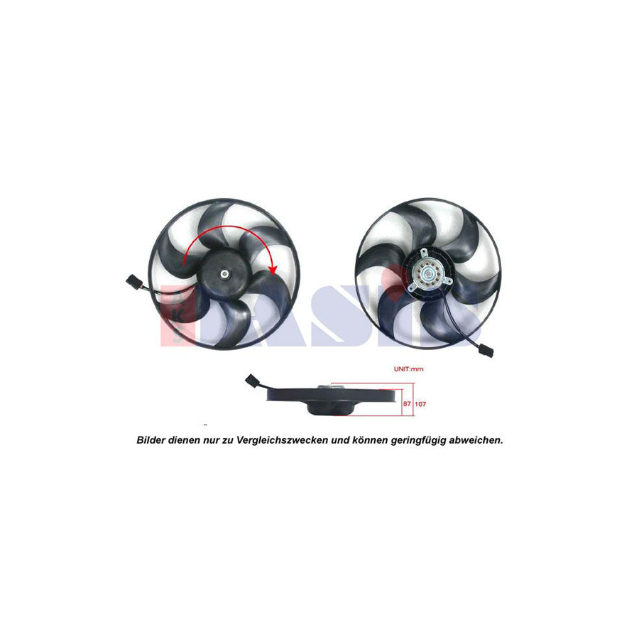 AKS Dasis 128087N Fan, Radiator