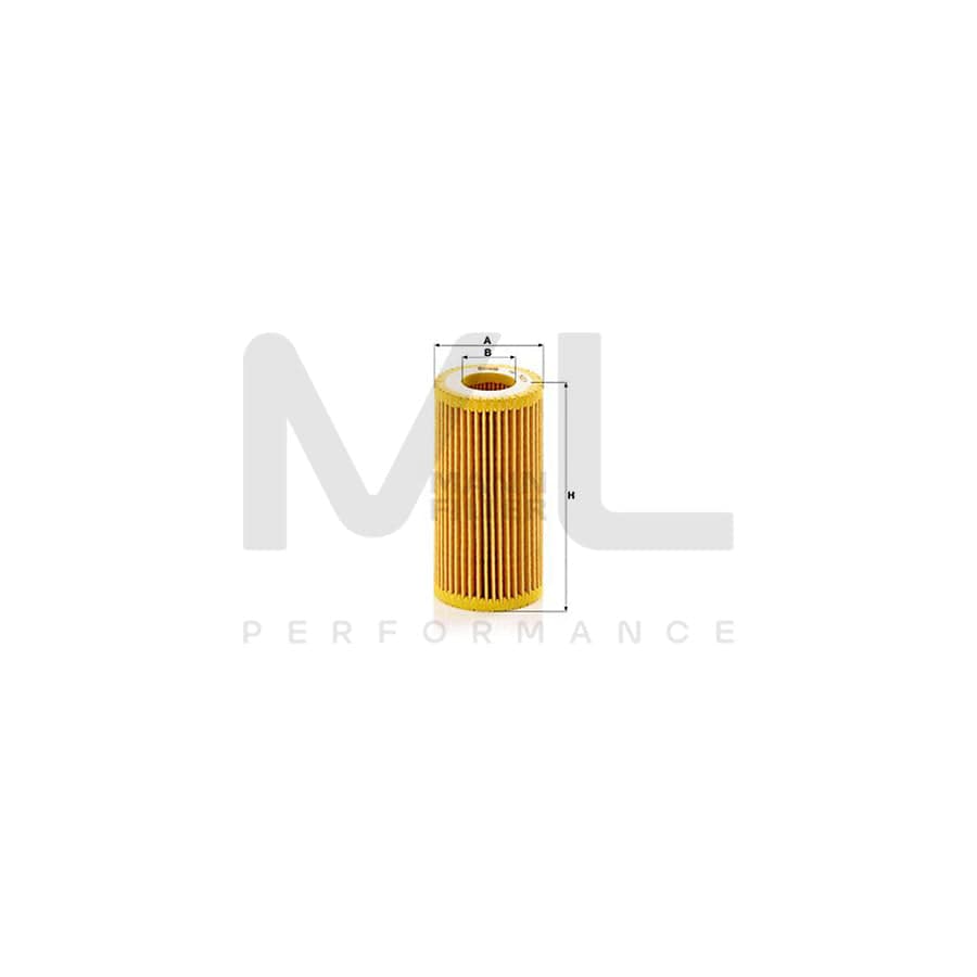 MANN-FILTER HU 5001 z Oil Filter with seal, Filter Insert