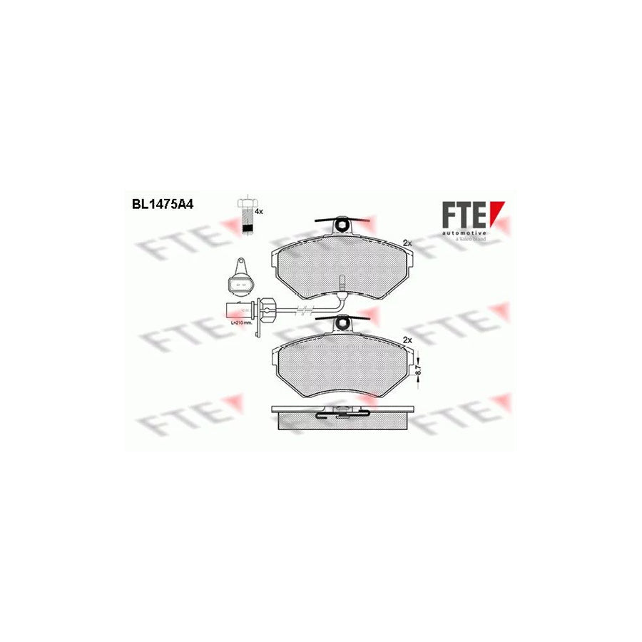 FTE 9010203 Brake Pad Set
