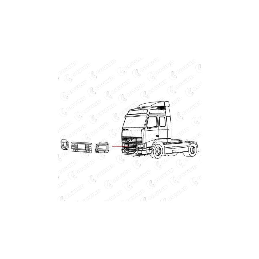 Covind 0Fh/135 Housing, Headlight