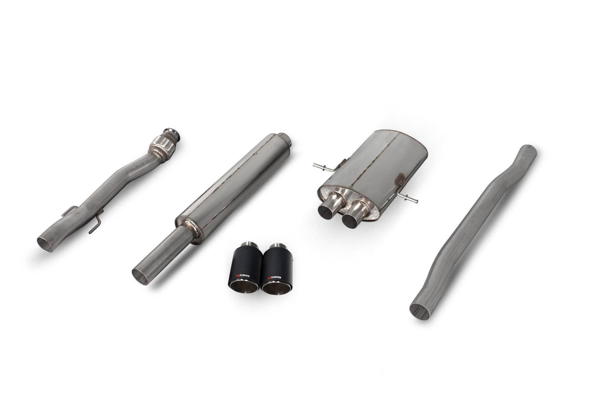 Scorpion SMN011CF Mini Resonated Cat-Back System  (Cooper S R56 / R57 / R58 / R59) | ML Performance US US