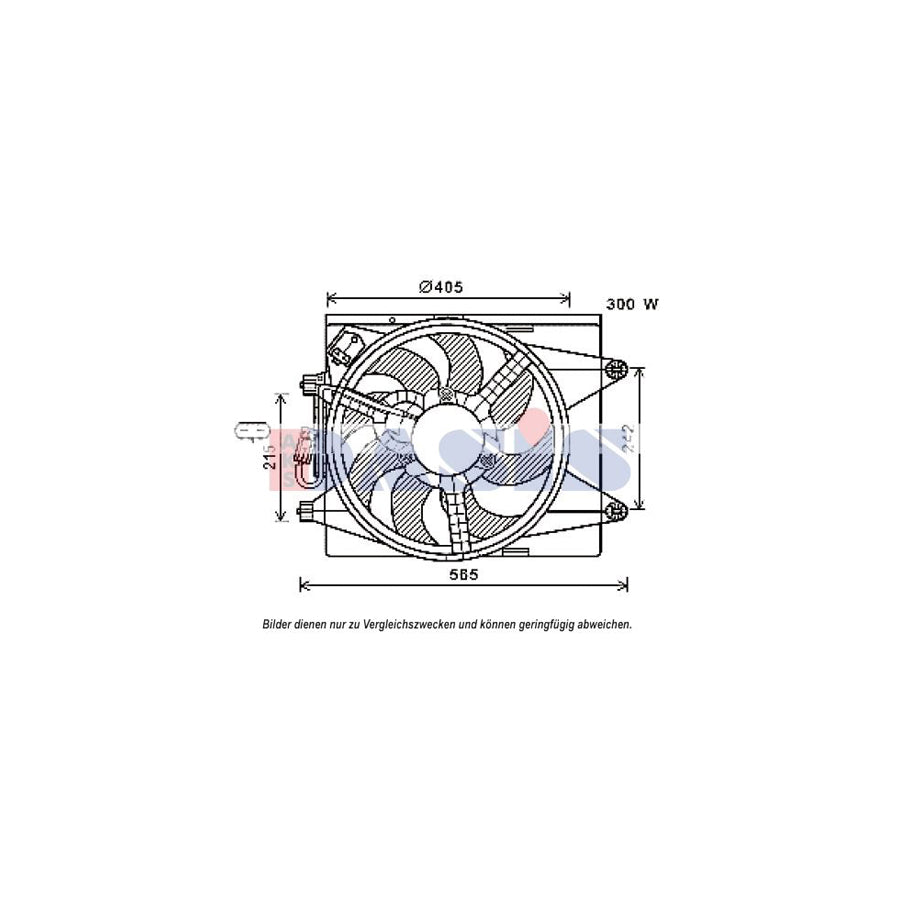 AKS Dasis 018014N Fan, Radiator