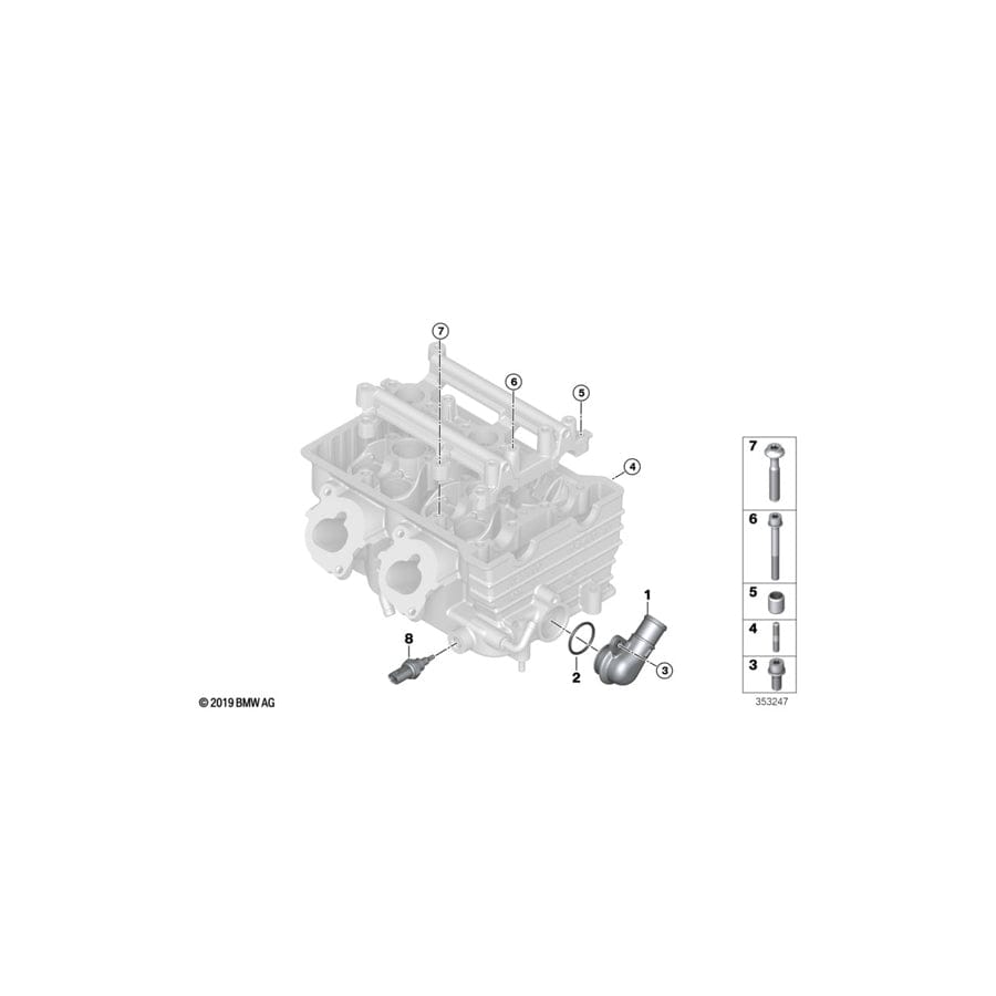 Genuine BMW 11128546158 O-Ring 27X2,5 (Inc. i3s) | ML Performance UK Car Parts