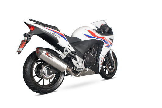 Scorpion RHA157SEO Honda CBR500 R Serket Parallel Slip-On - Brushed Stainless Steel Sleeve | ML Performance US US