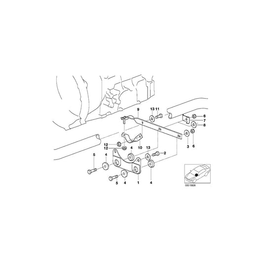 Genuine BMW 18301432861 E46 E36 Supporting Plate (Inc. 316Ci, 318i & 318Ci) | ML Performance US Car Parts