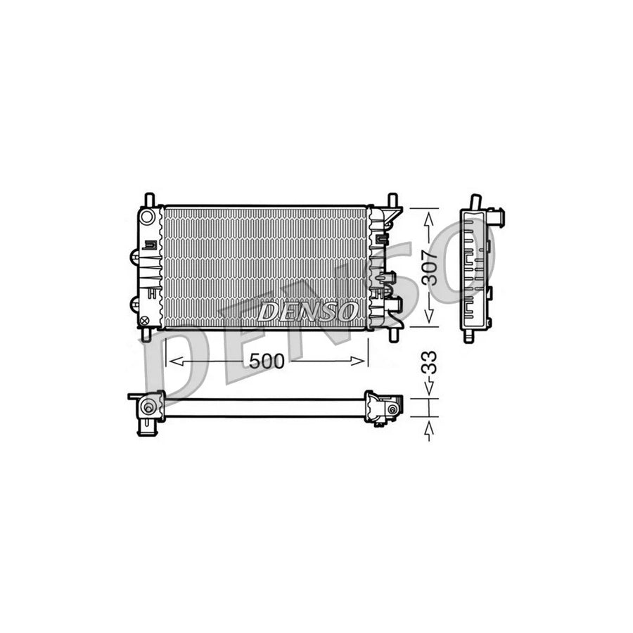 DENSO DRM10024 Engine Radiator