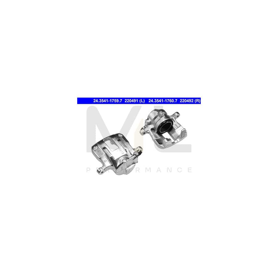 ATE 24.3541-1760.7 Brake Caliper suitable for MERCEDES-BENZ A-Class (W168) without holder