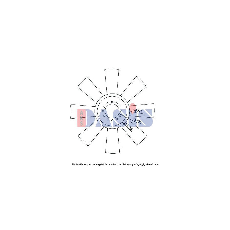 AKS Dasis 128102N Fan Wheel, Engine Cooling