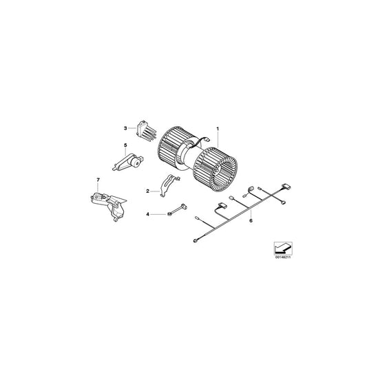 Genuine BMW 64113452403 E83 Actuator (Inc. X3) | ML Performance US Car Parts