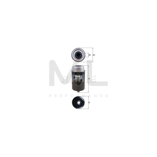 MAHLE ORIGINAL KC 521 Fuel filter for LAND ROVER RANGE ROVER Spin-on Filter | ML Performance Car Parts