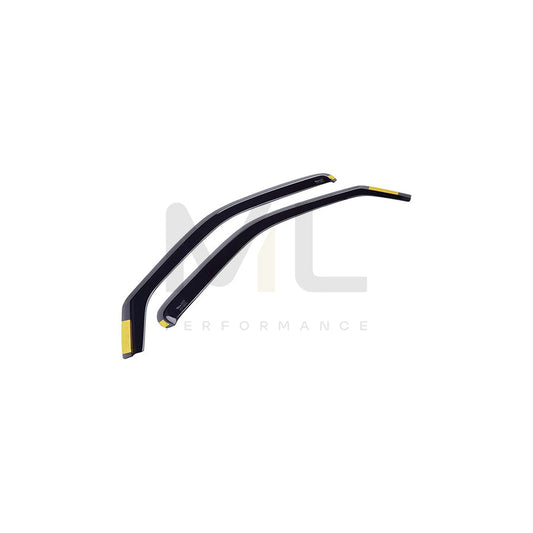 HEKO 15247 Wind deflectors for FORD Fiesta Mk4 Hatchback (JAS, JBS) Arrow direction, Front, Vehicle Door, Smoke Grey