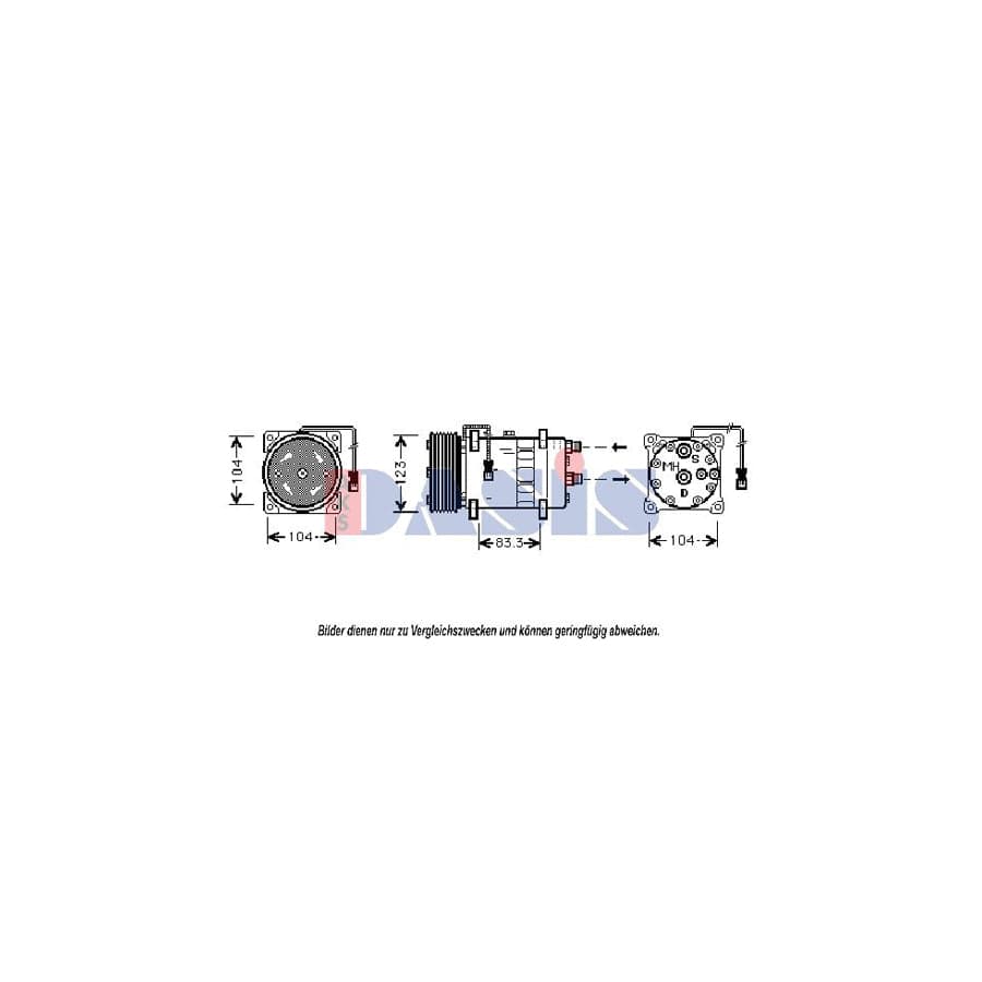 AKS Dasis 851300N Compressor, Air Conditioning