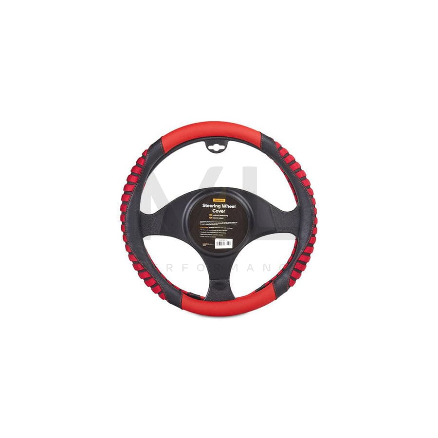 RIDEX 4791A0135 Steering wheel cover Black, Red, Ø: 37-39cm