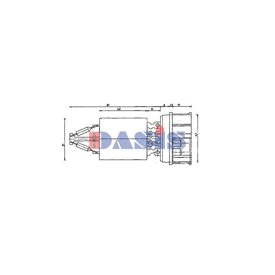 AKS Dasis 700182N Blower Motor Resistor