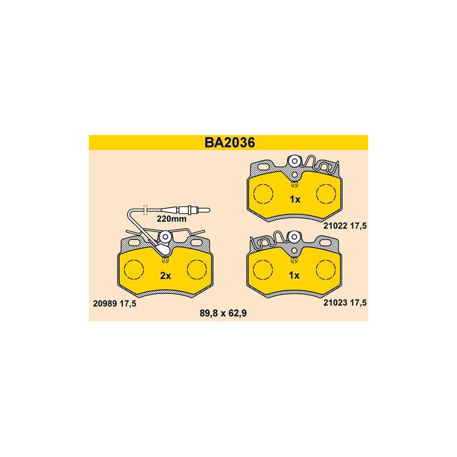 Barum Ba2036 Brake Pad Set