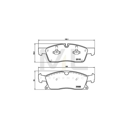 Hella 8DB 355 019-821 Brake Pad Set Prepared For Wear Indicator