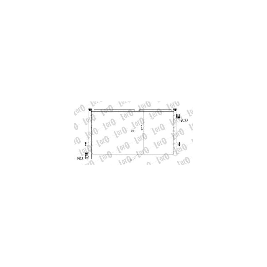 Abakus T1602001 Air Conditioning Condenser