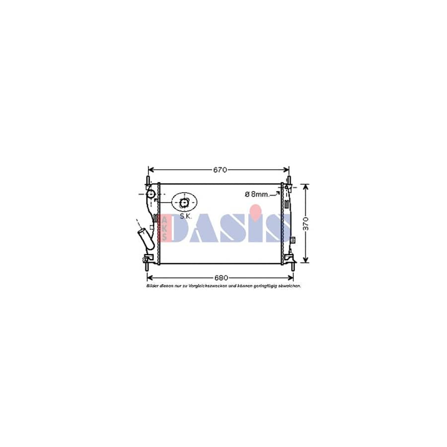 AKS Dasis 090106N Engine Radiator