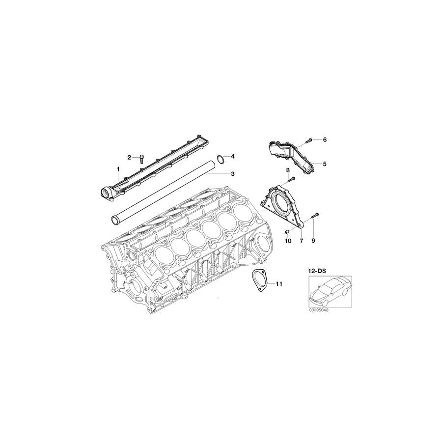 Genuine BMW 11117521322 E66 RR1 Drophead Gasket Set Engine Block Asbesto Free (Inc. Phantom EWB, Phantom & Drophead) | ML Performance US Car Parts