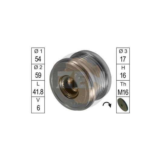 Era ZN5453 Alternator Freewheel Clutch