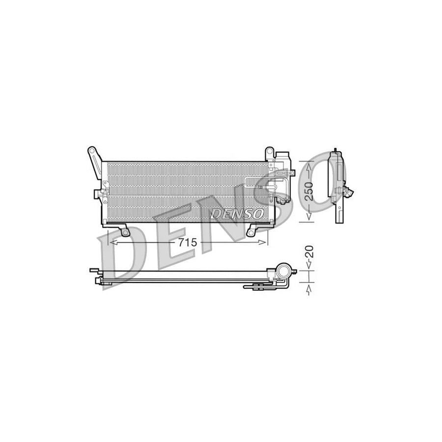 DENSO DCN09090 Air Conditioning Condenser for Fiat Punto