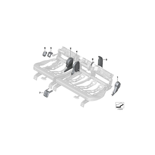 Genuine BMW 52207424473 Frame Isofix (Inc. One, Cooper D ALL4 & Cooper SE ALL4) | ML Performance US