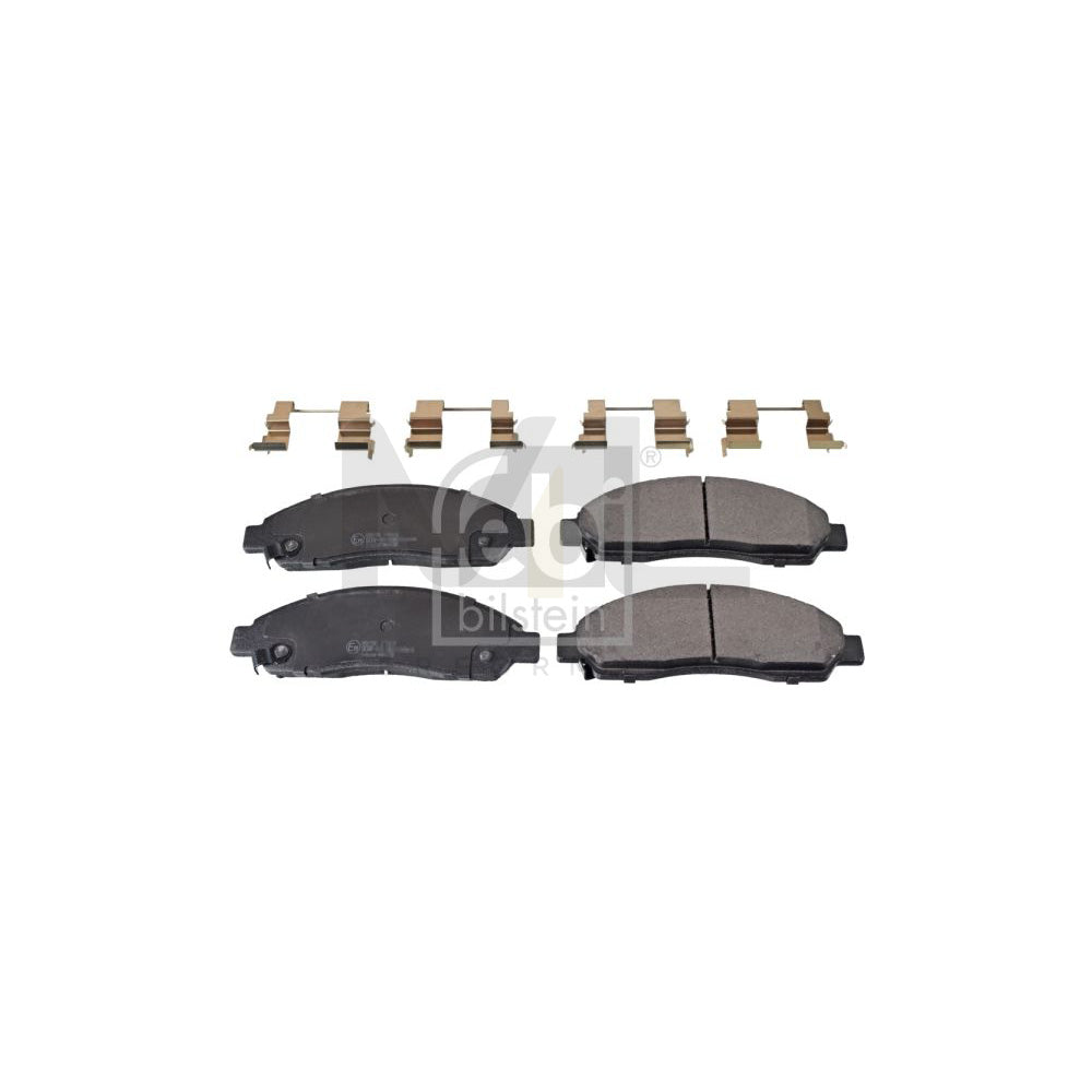 Febi Bilstein 170899 Brake Pad Set Front Axle, With Acoustic Wear Warning, With Attachment Material