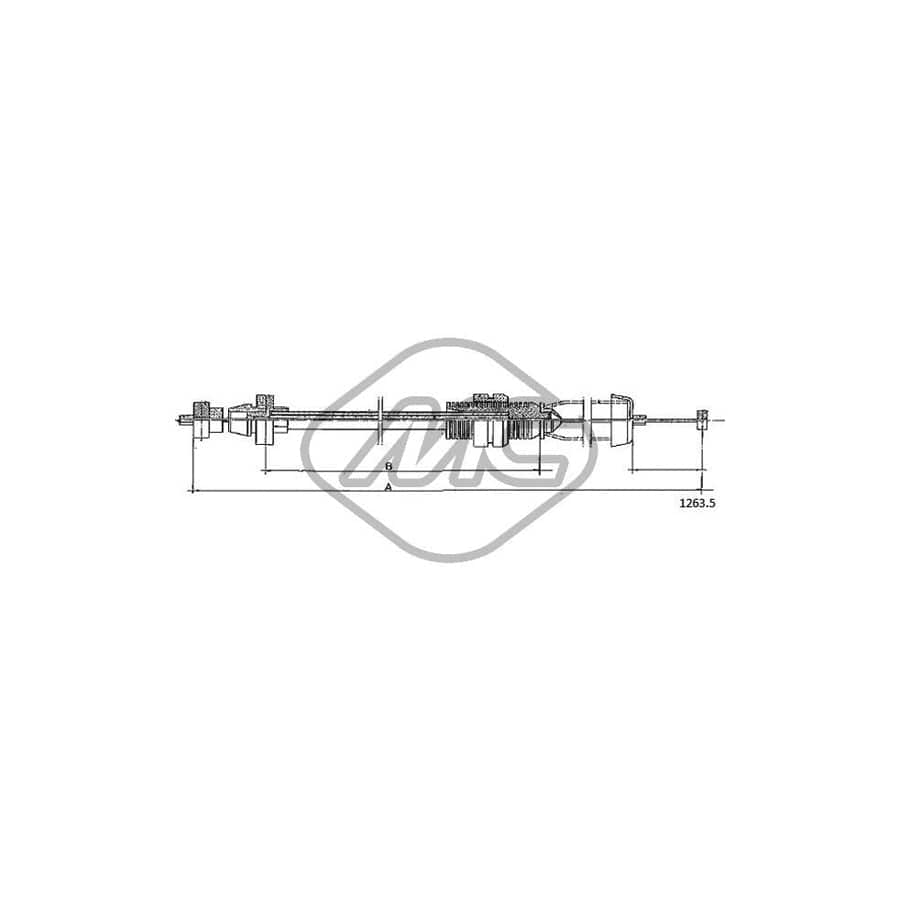 Metalcaucho 81472 Throttle Cable