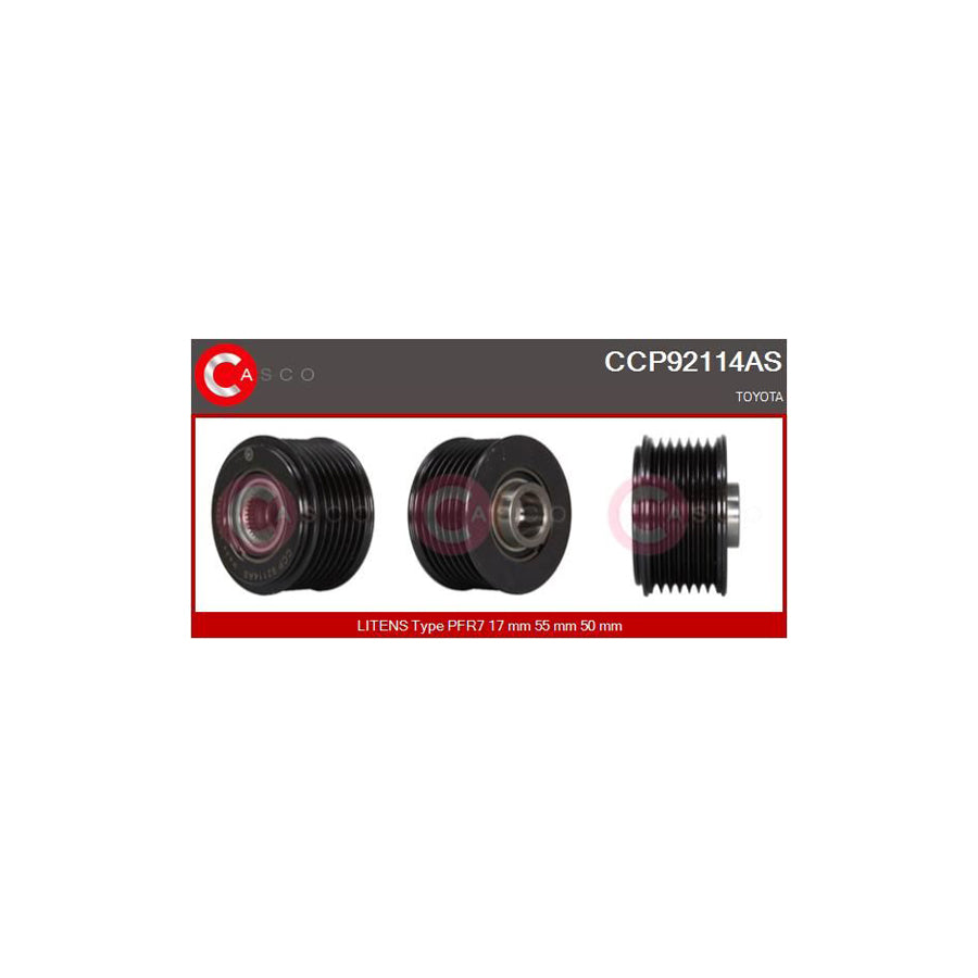 Casco Ccp92114As Pulley, Alternator For Toyota Previa / Estima Ii (Xr30)