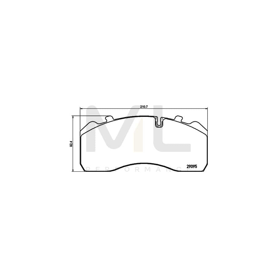 TEXTAR 2909518 Brake pad set prepared for wear indicator | ML Performance Car Parts