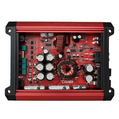 DS18 1-Channel SXE Amplifier Class D 500/1ohm 350/2ohm 200/4ohm Watts RMS- Red