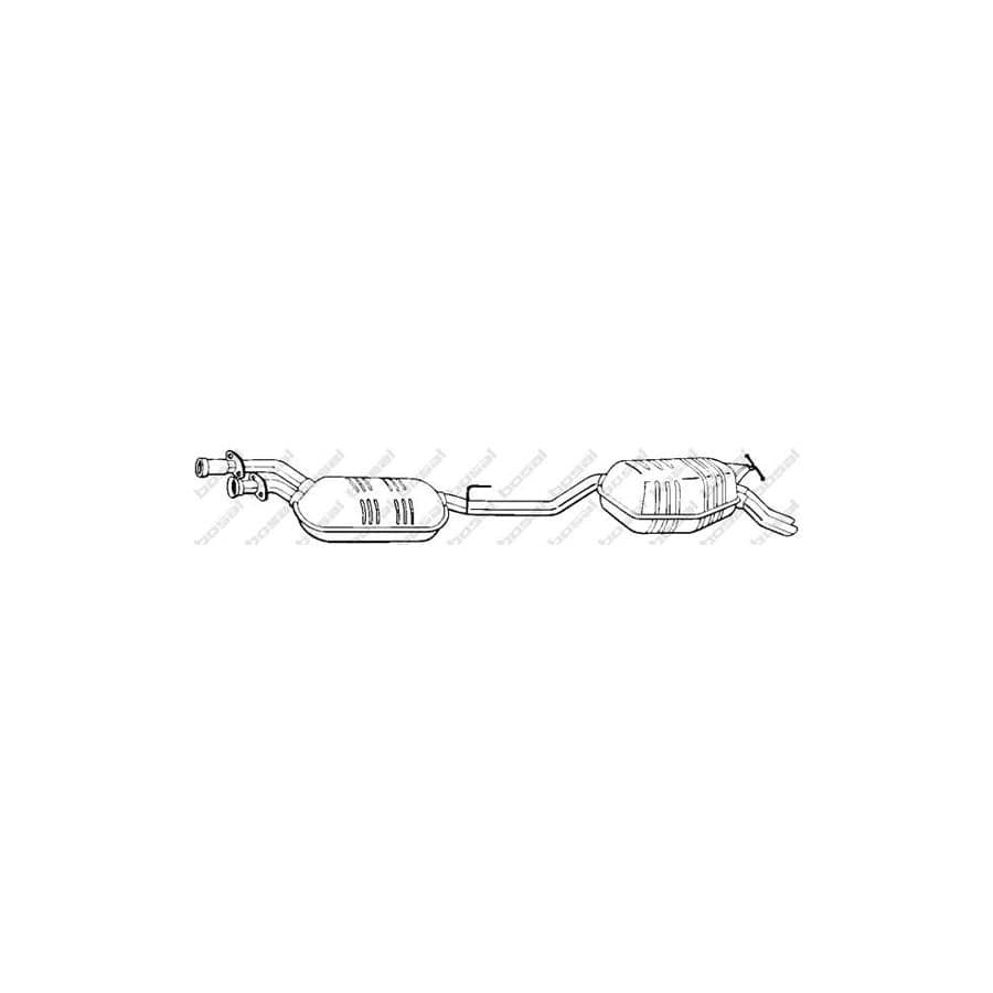 Bosal 288-289 Rear Silencer Suitable for Mercedes-Benz E-Class Saloon (W210)