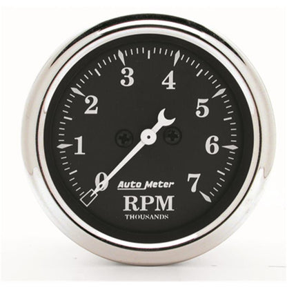 Autometer 2 1/16in 100PSI Old Tyme Black Electric Oil Pressure Gauge