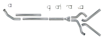Diamond Eye Performance Diamond Eye KIT 4in Turbo Back MFLR RPLCMENT PIPE DUAL AL: 94-02 DODGE CUMMINS 5.9L