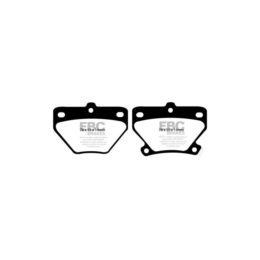 EBC PD01KR741 Toyota Greenstuff Rear Brake Pad & Plain Disc Kit - Sumitomo Caliper (Inc. Celica & Prius) 2 | ML Performance US Car Parts