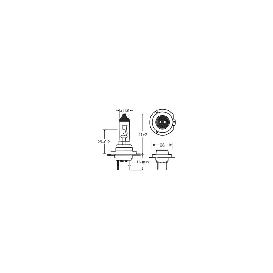 RING R477 12V 55W H7 Px26d Halogen Headlamp