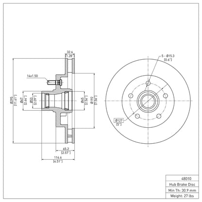 DFC 88-94 Chevrolet C1500 Front Brake Rotor
