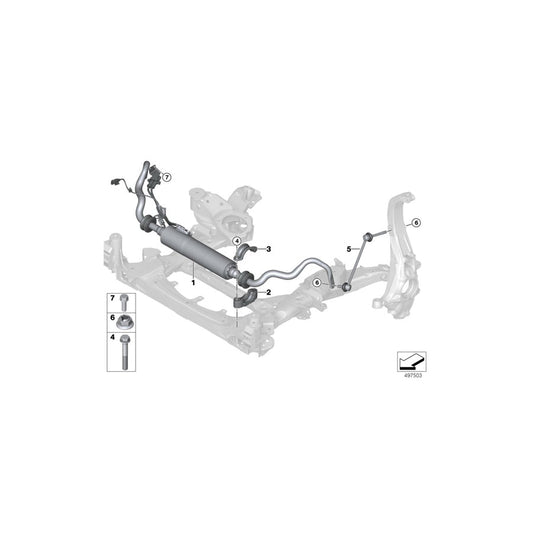 Genuine BMW 37106890946 G05 Active Stabilizer Front (Inc. X5) | ML Performance US Car Parts