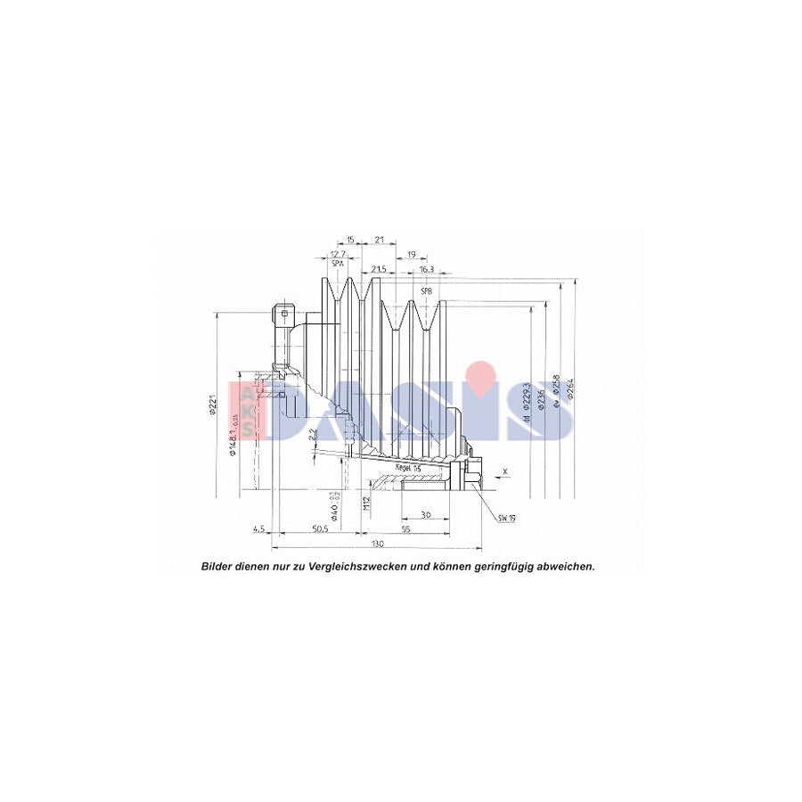 AKS Dasis 851310N AC Compressor Clutch