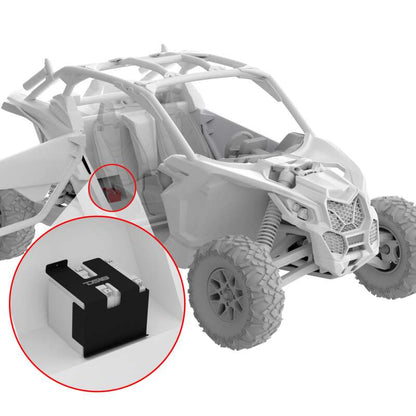 DS18 Dual Battery Upgrade 80 Amp Battery Isolator Fits 2 Batteries Wire & Battery Bracket Kit 18-24