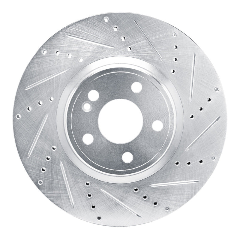 R1 Concepts R1 19-25 Mercedes-Benz A220 Front Right Drilled & Slotted Silver Brake Rotor