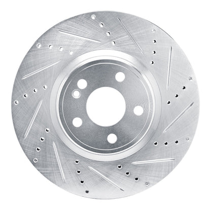 R1 Concepts R1 19-25 Mercedes-Benz A220 Front Right Drilled & Slotted Silver Brake Rotor