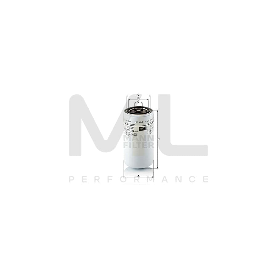 MANN-FILTER WK 952/3 Fuel filter Spin-on Filter